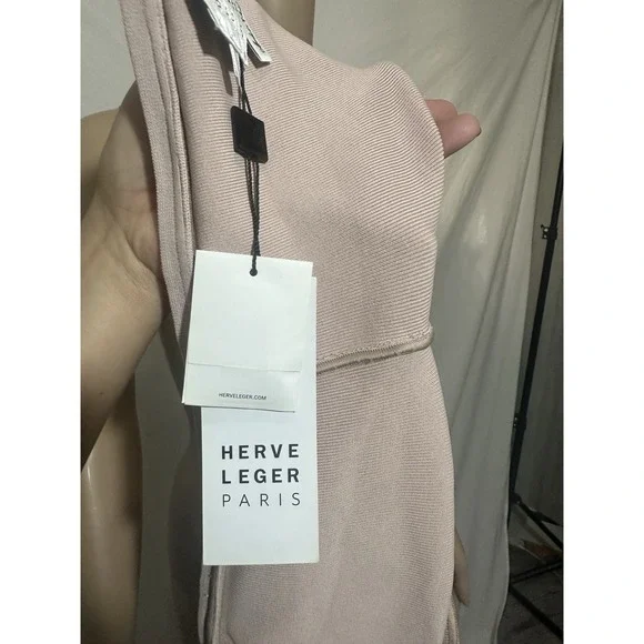 Herve Leger Off-The-Shoulder Ruched Mini Dress Bodycon Designer - Picture 11 of 16